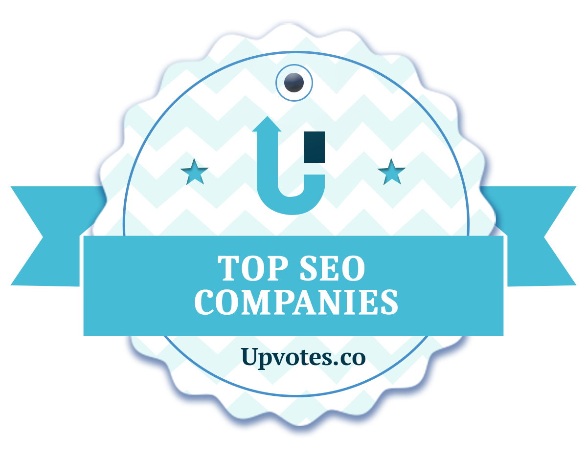Top seo companies upvotes badge