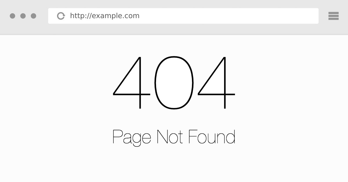404 page.