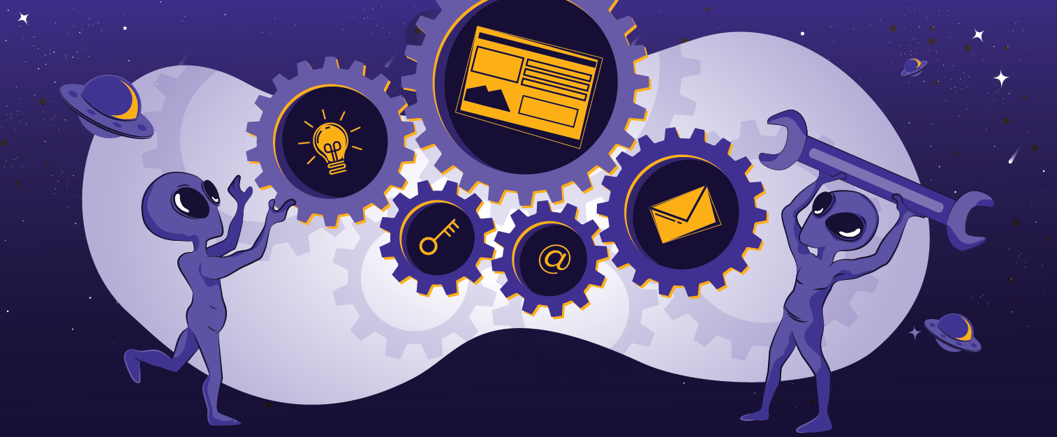 illustration of a blog post: 5 Best Email Marketing Software for Small Businesses