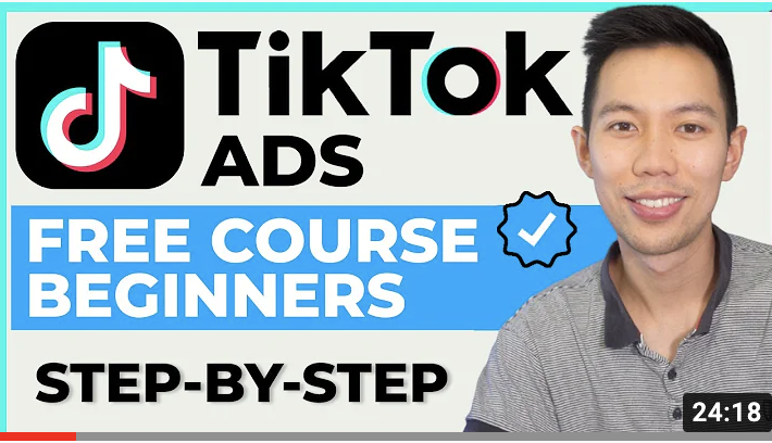 TikTok Ads step-by-step free course for beginners.