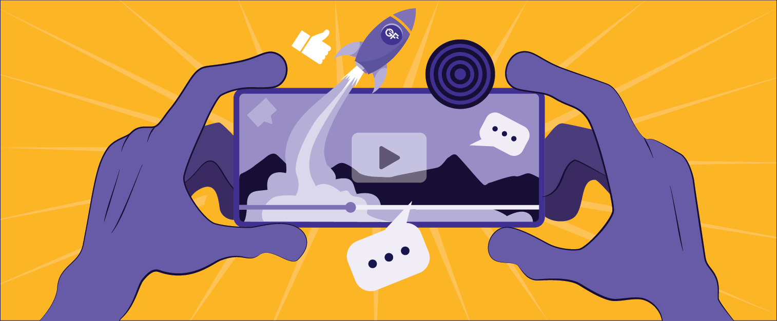 illustration of a blog post: Video Marketing in the Era of Short Attention Spans: Crafting Compelling Videos for Maximum Impact